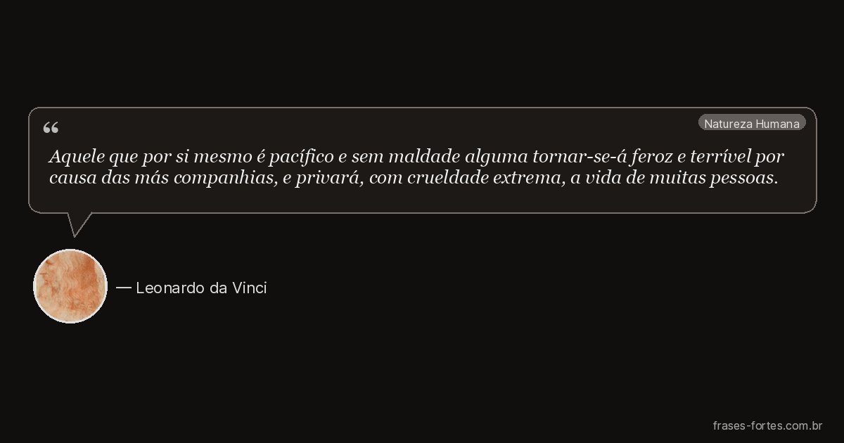 Frase de Leonardo da Vinci
