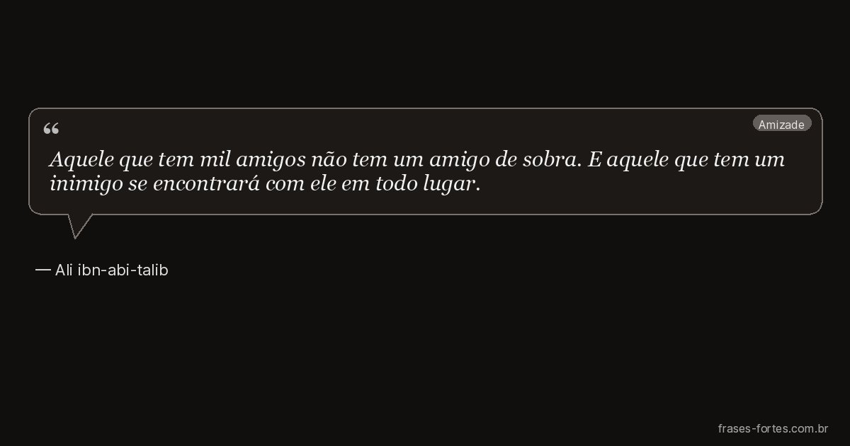 Frase de Ali ibn-abi-talib