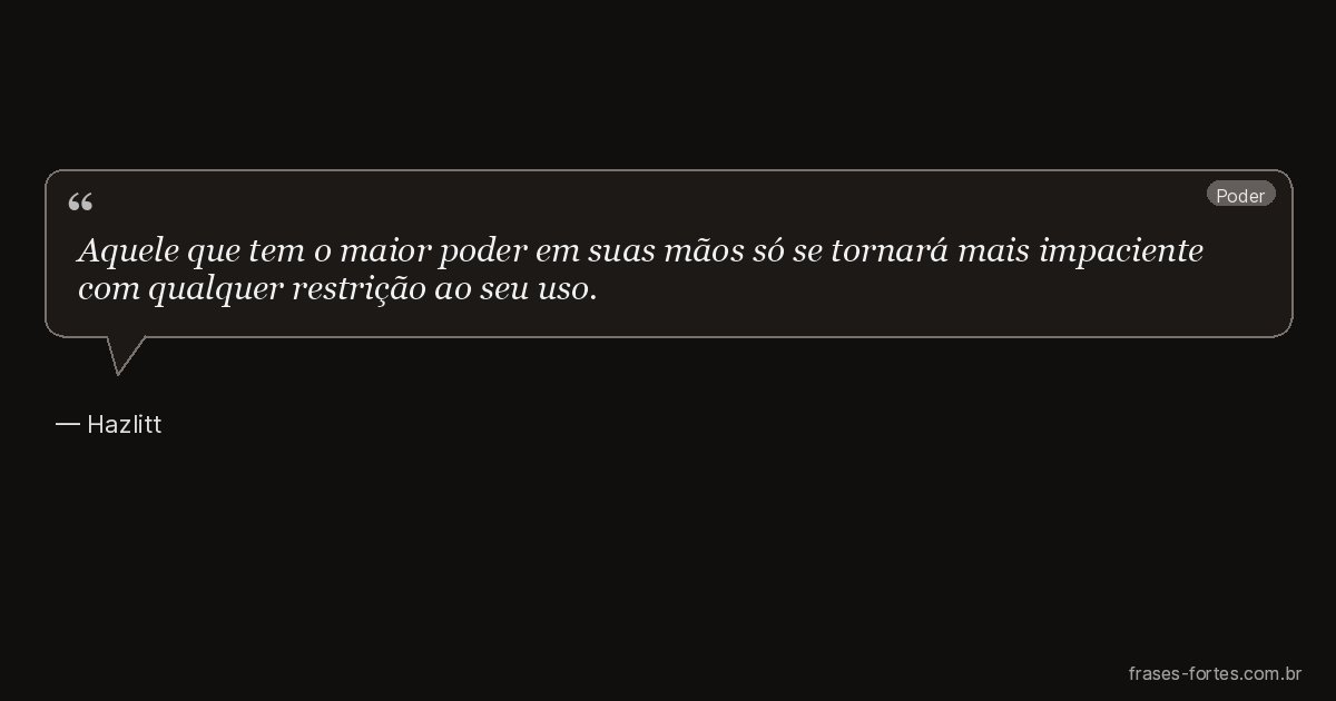 Frase de Hazlitt