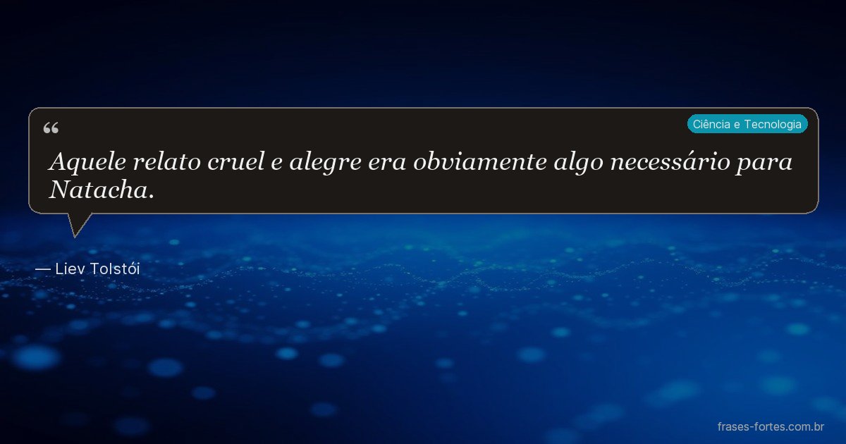 Frase de Liev Tolstói