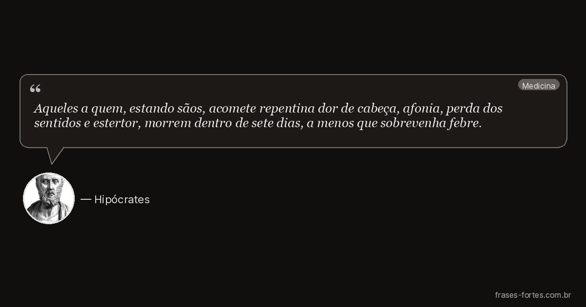 Frase de Hipócrates