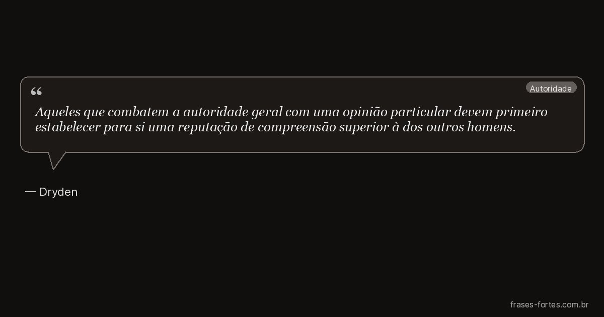 Frase de Dryden
