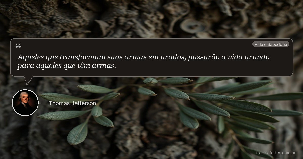 Frase de Thomas Jefferson