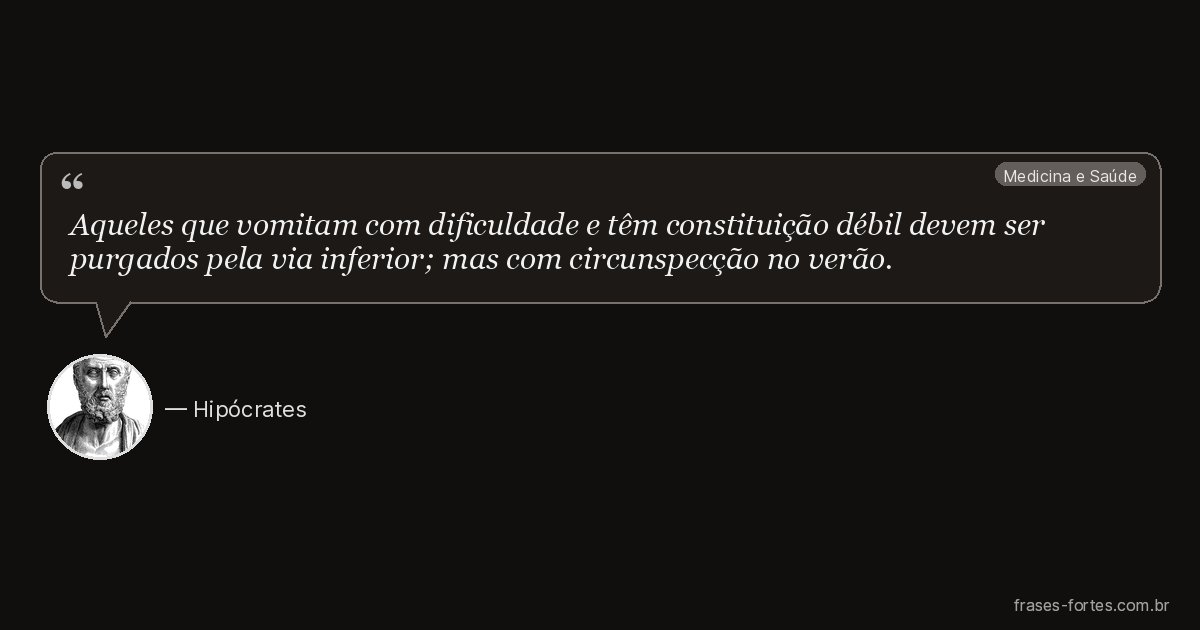 Frase de Hipócrates