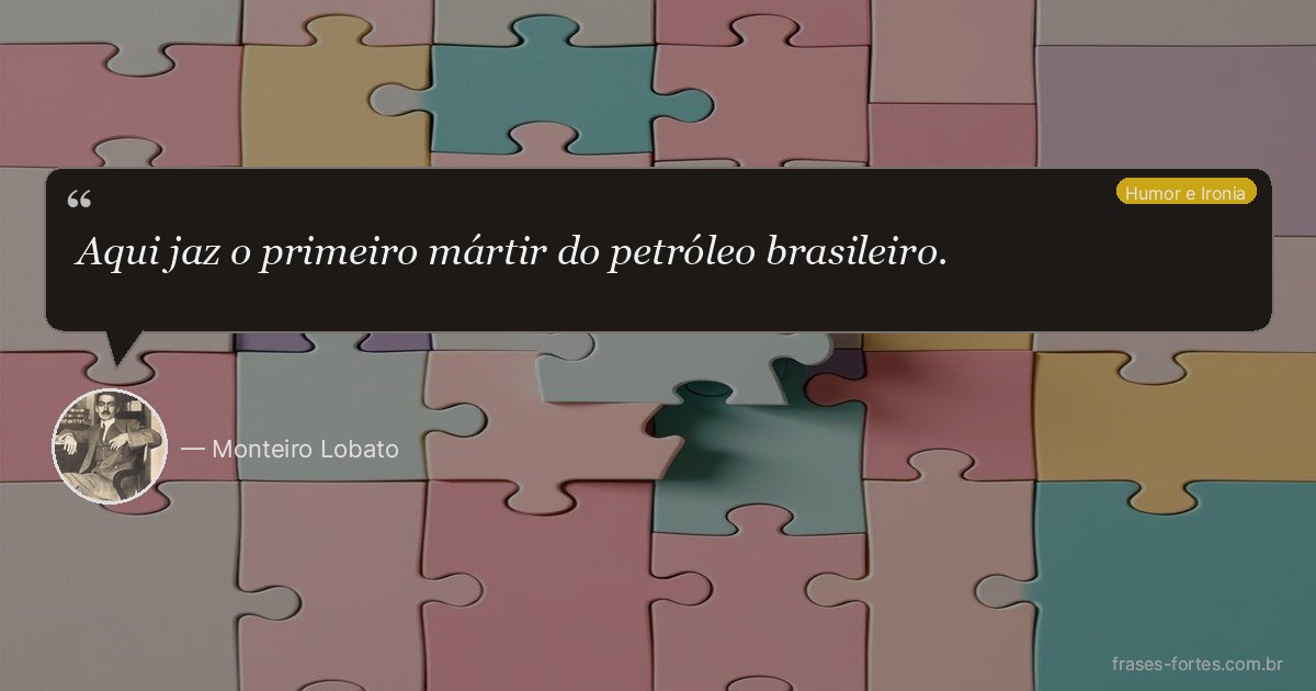 Frase de Monteiro Lobato