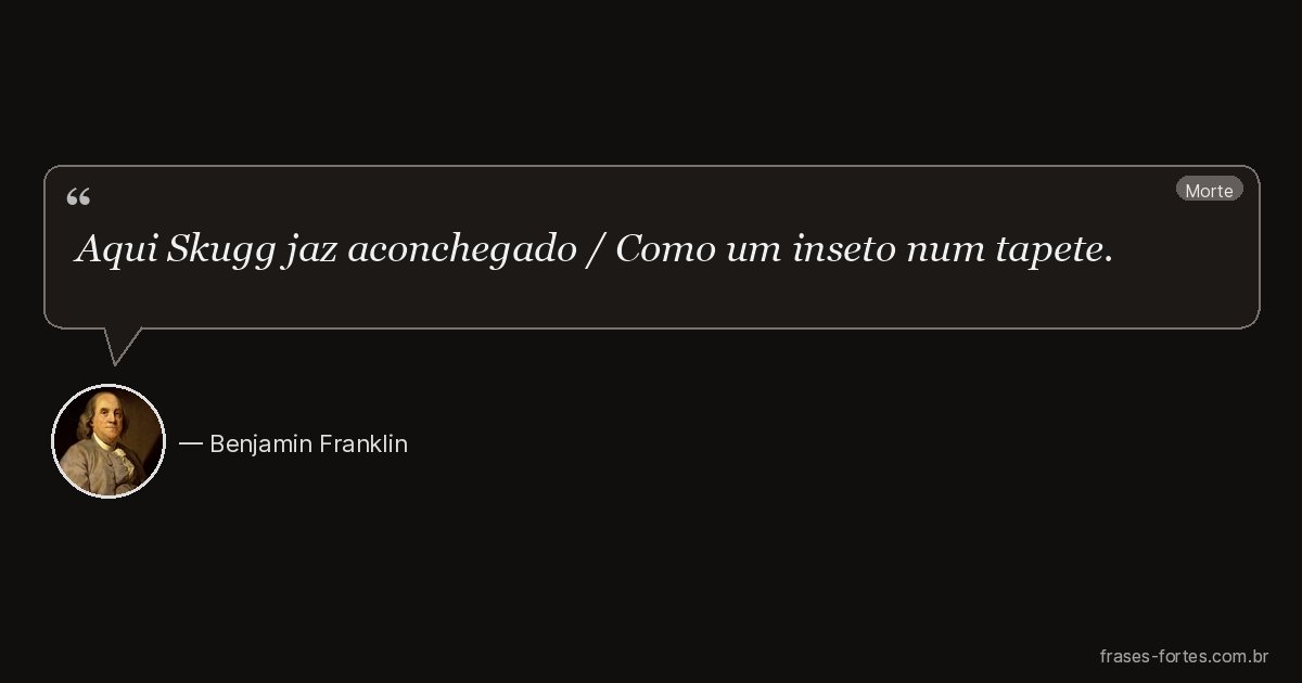 Frase de Benjamin Franklin
