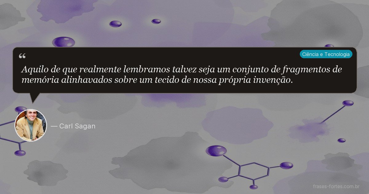 Frase de Carl Sagan