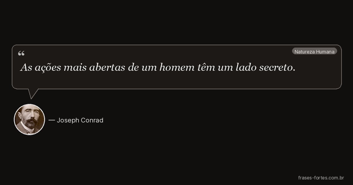 Frase de Joseph Conrad