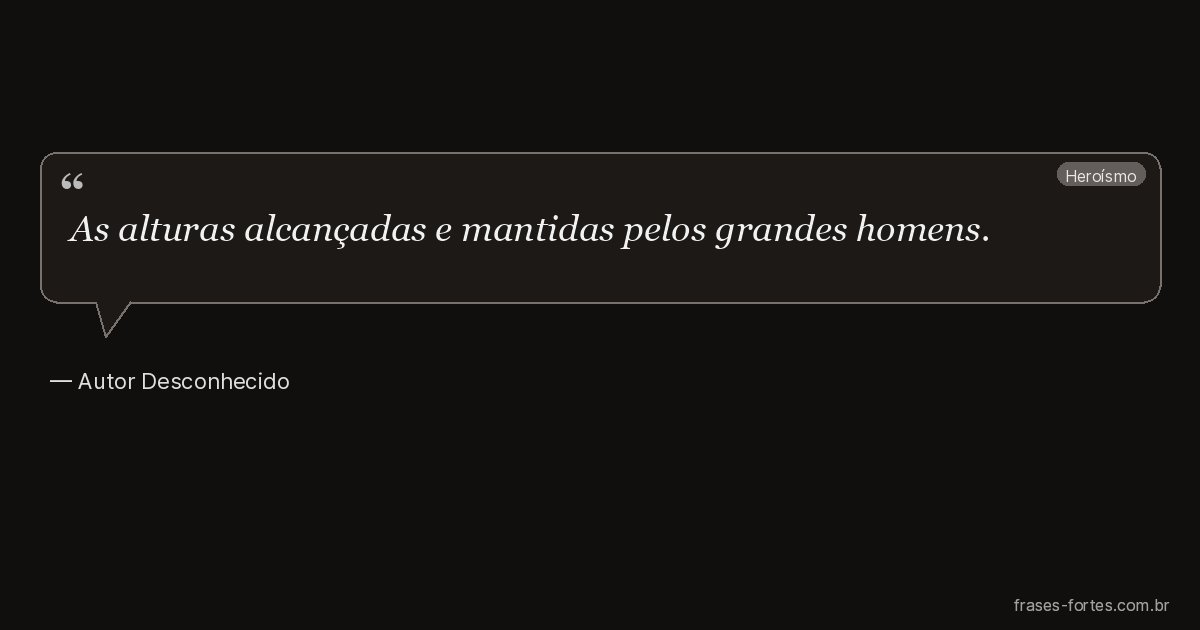 Frase de Autor Desconhecido