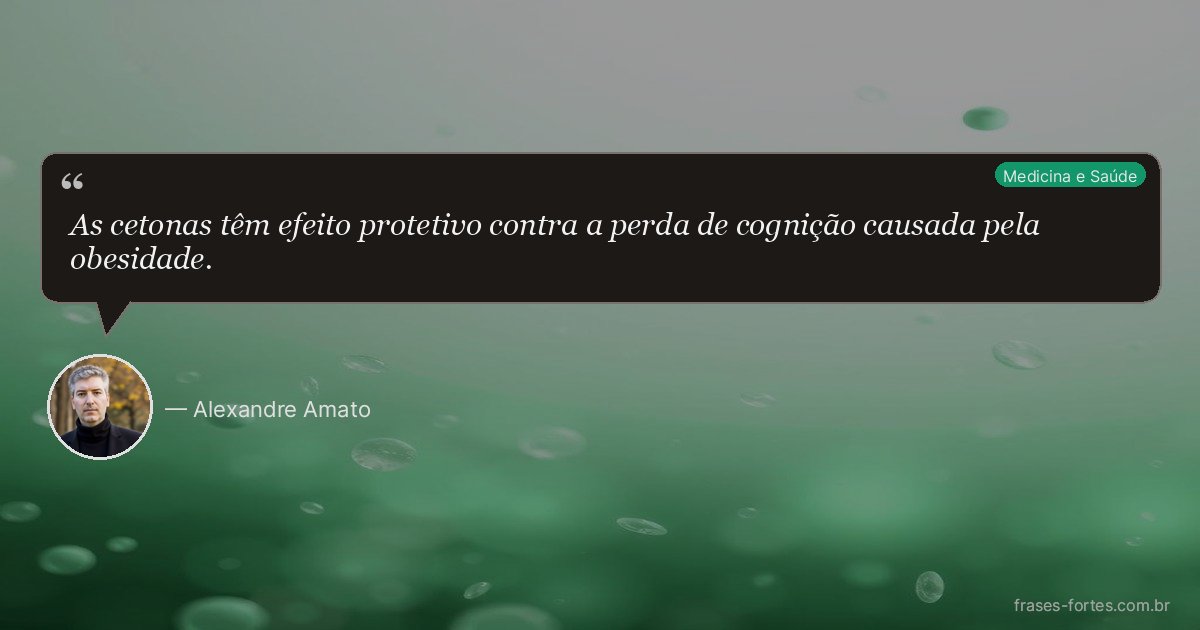 Frase de Alexandre Amato