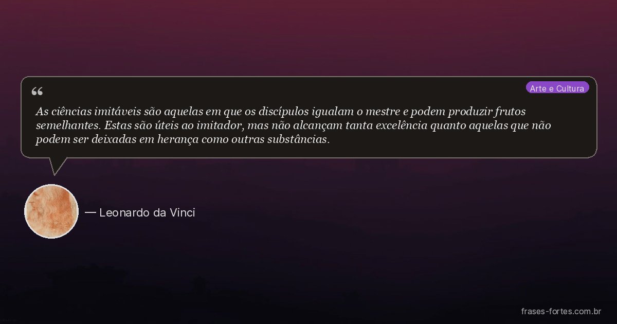 Frase de Leonardo da Vinci