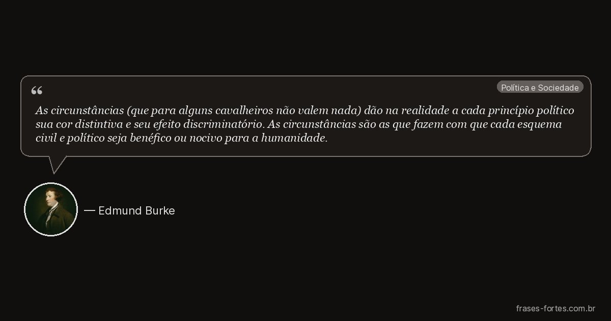 Frase de Edmund Burke