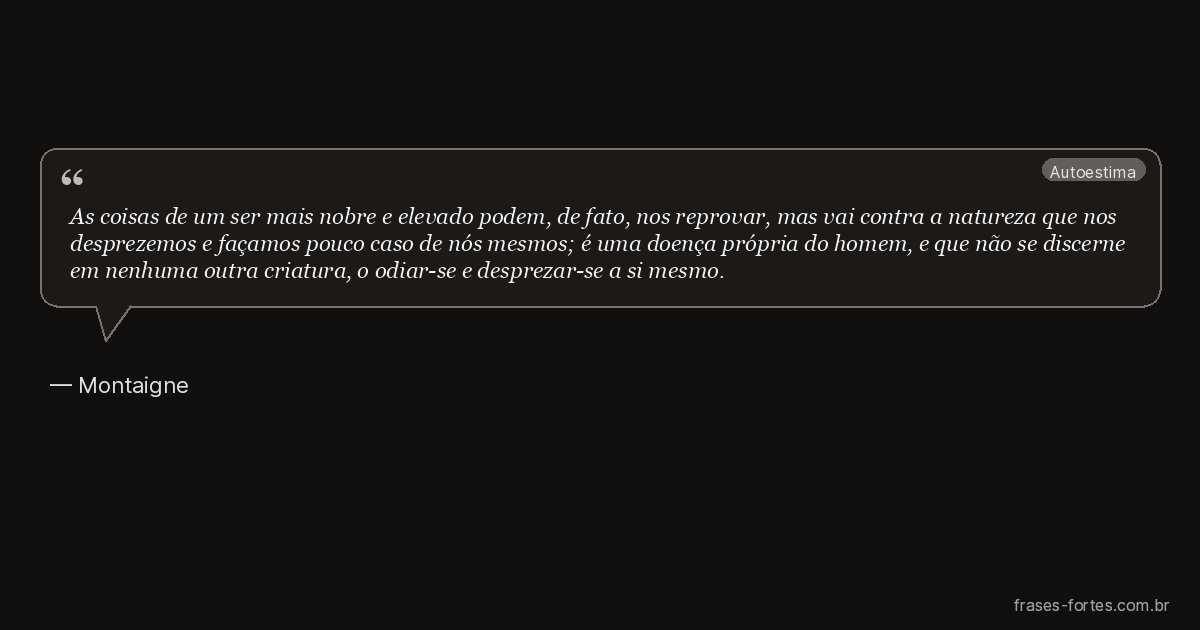 Frase de Montaigne