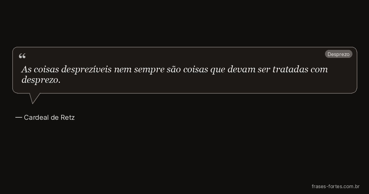 Frase de Cardeal de Retz