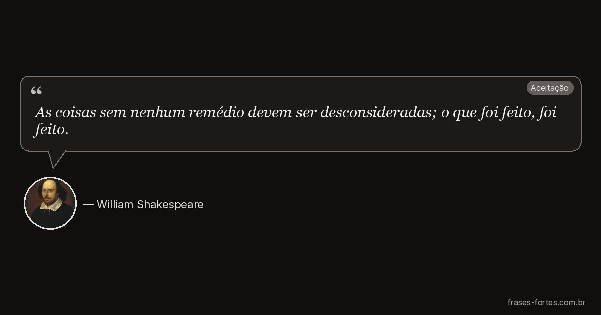 Frase de William Shakespeare