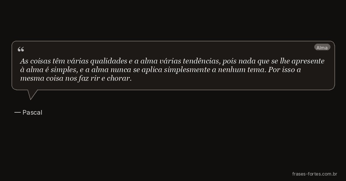 Frase de Pascal