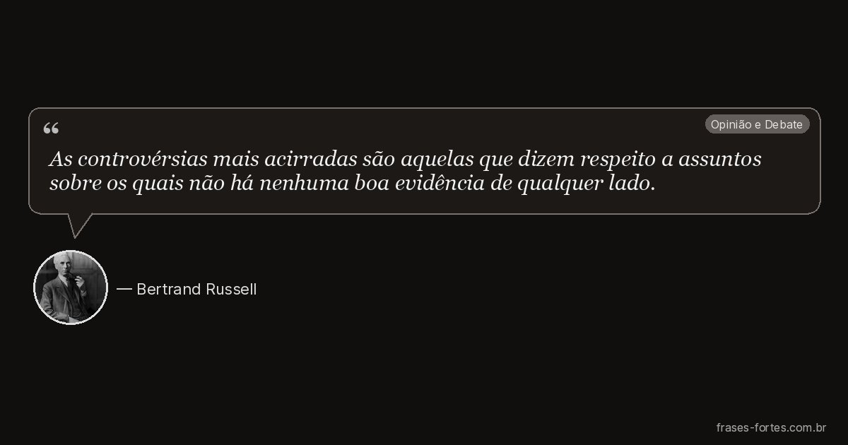 Frase de Bertrand Russell