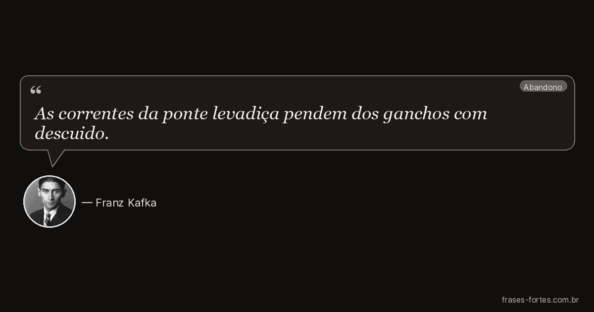 Frase de Franz Kafka