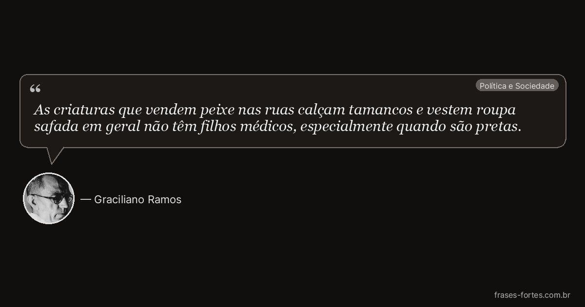 Frase de Graciliano Ramos