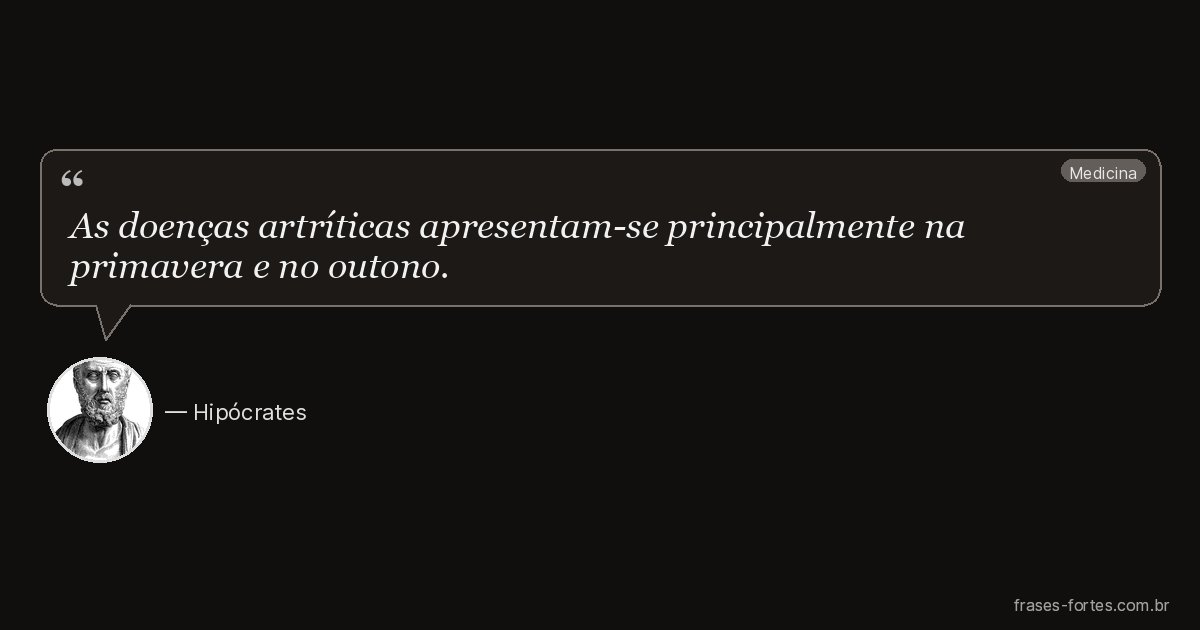 Frase de Hipócrates