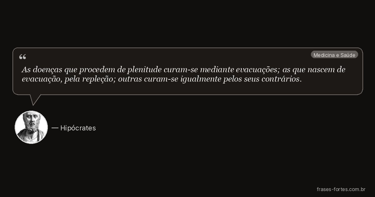 Frase de Hipócrates