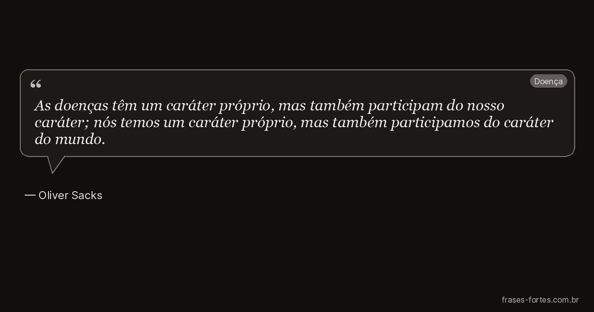Frase de Oliver Sacks