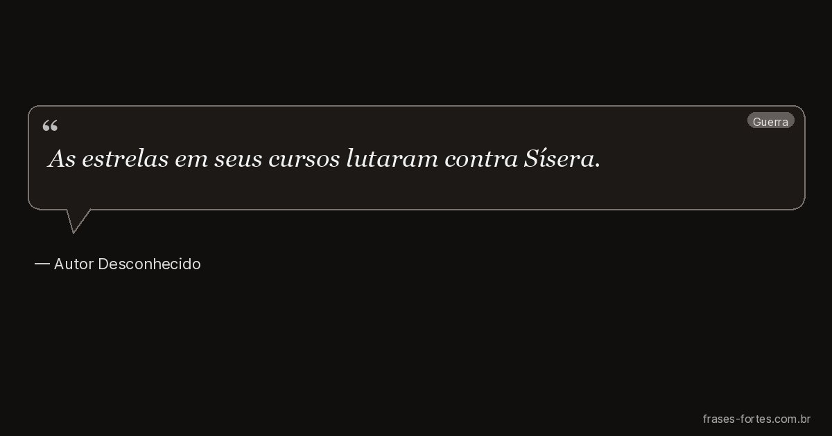 Frase de Autor Desconhecido
