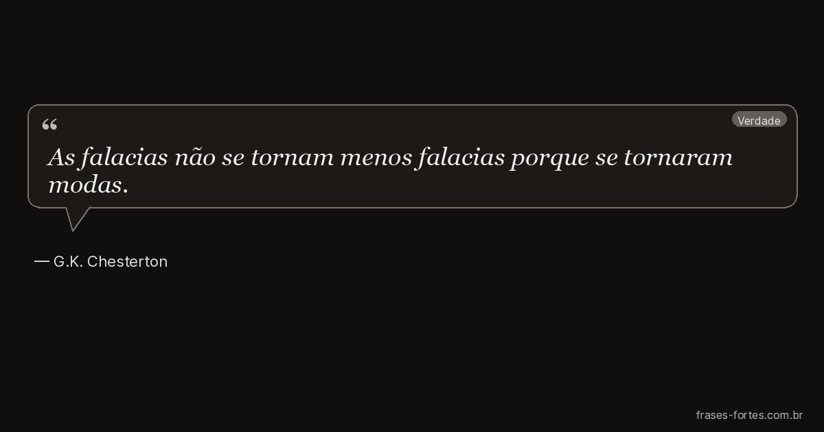 Frase de G.K. Chesterton