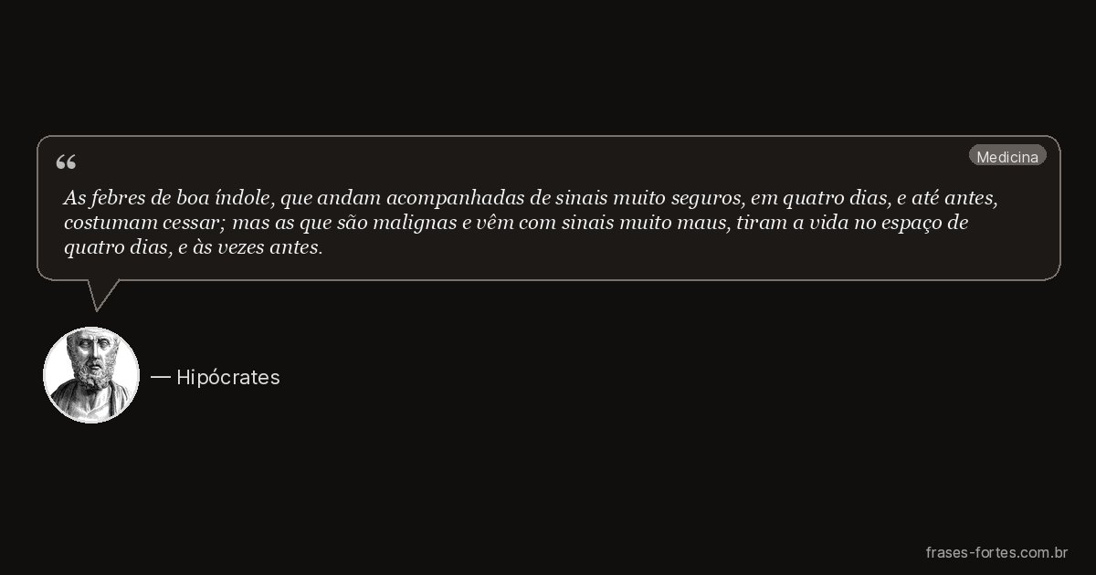 Frase de Hipócrates