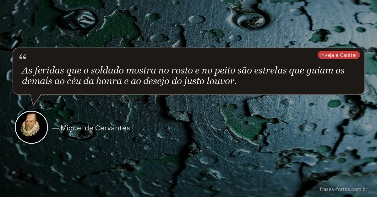 Frase de Miguel de Cervantes