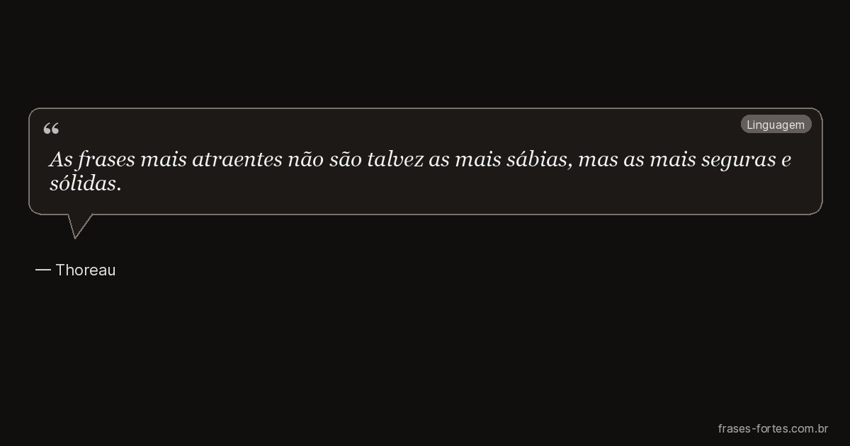 Frase de Thoreau