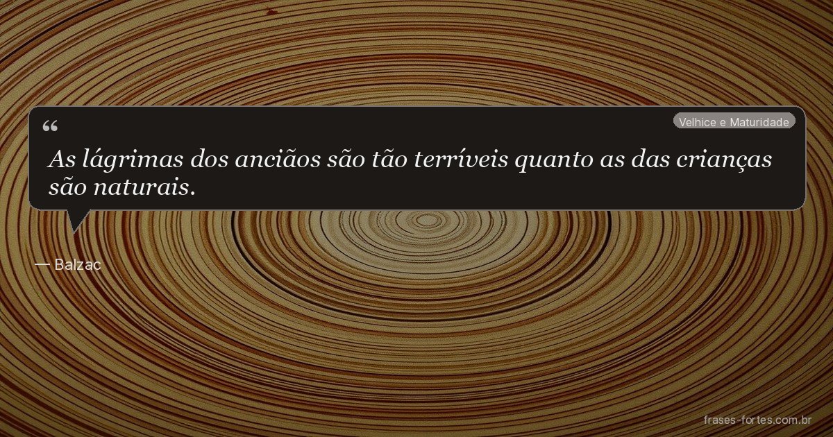 Frase de Balzac