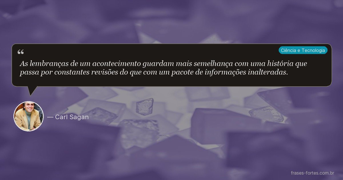Frase de Carl Sagan