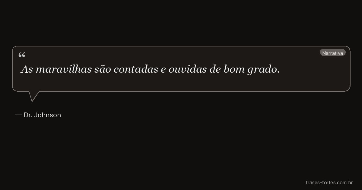 Frase de Dr. Johnson