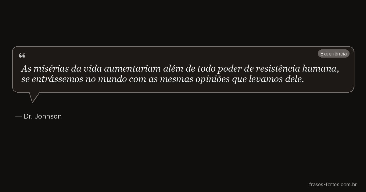 Frase de Dr. Johnson