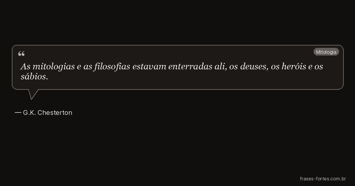 Frase de G.K. Chesterton