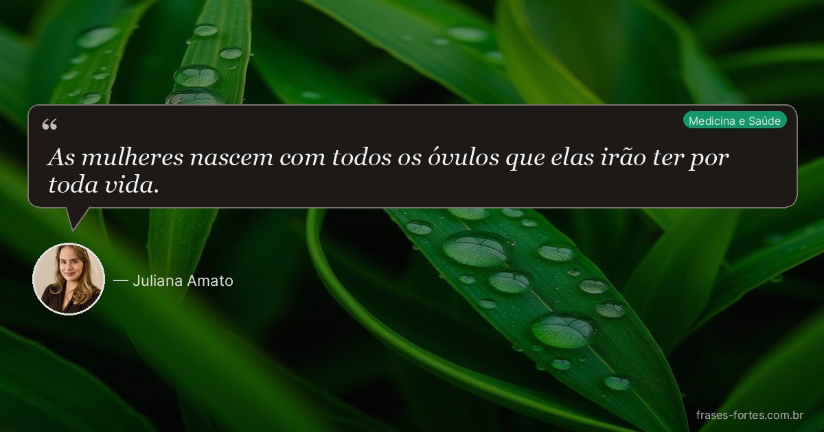 Frase de Juliana Amato