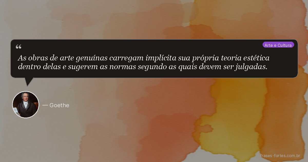 Frase de Goethe