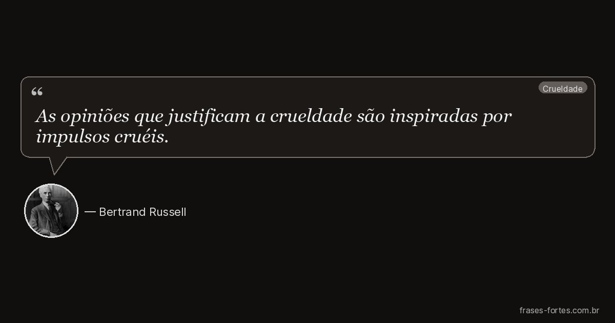 Frase de Bertrand Russell