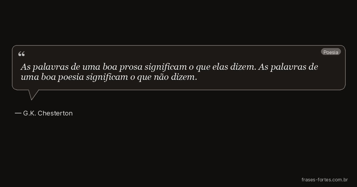 Frase de G.K. Chesterton