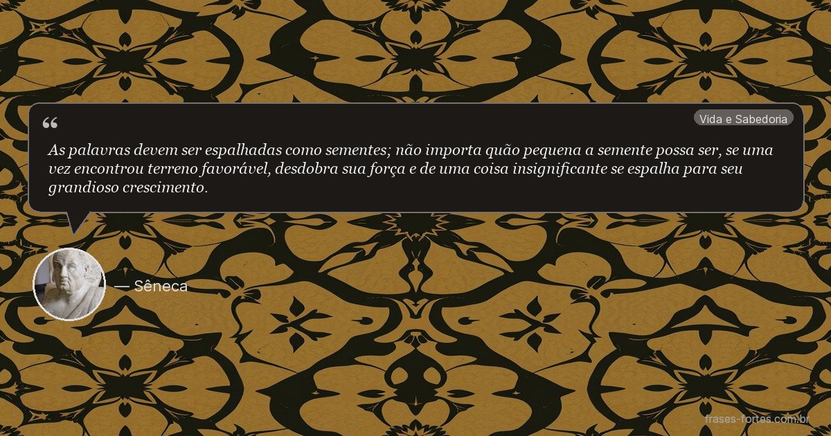 Frase de Sêneca
