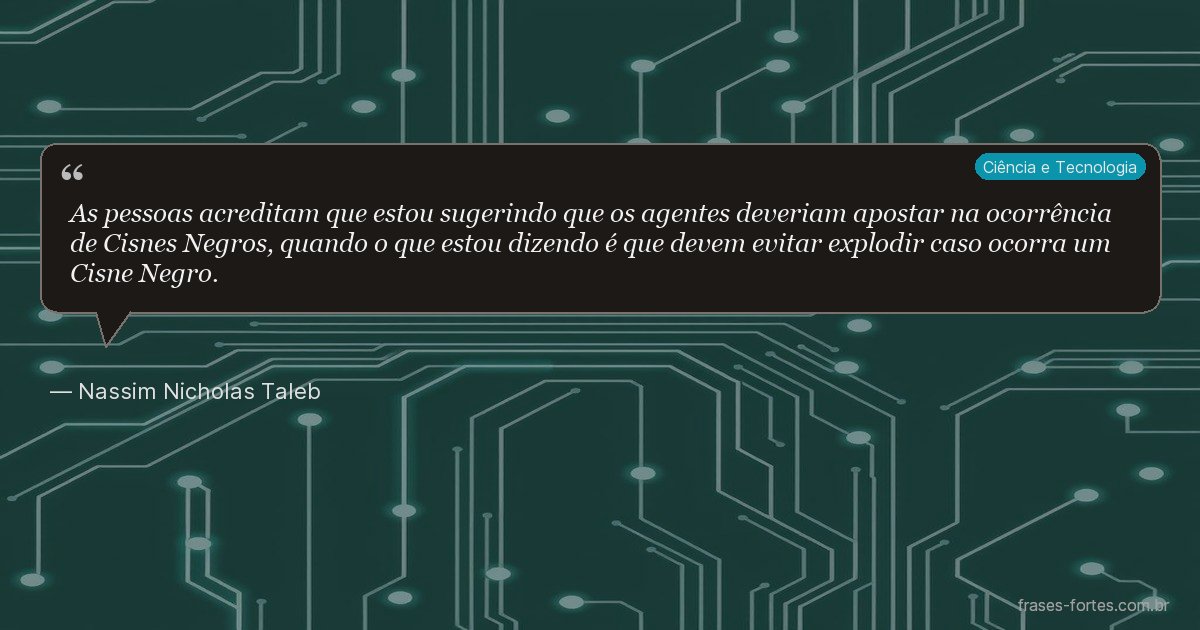 Frase de Nassim Nicholas Taleb