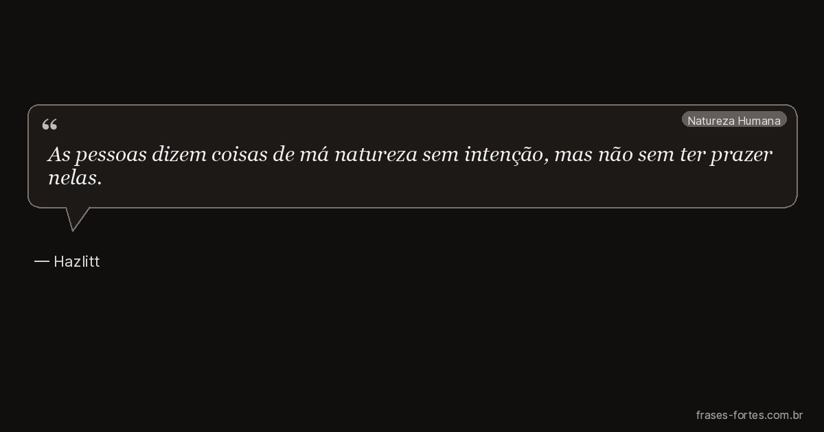 Frase de Hazlitt