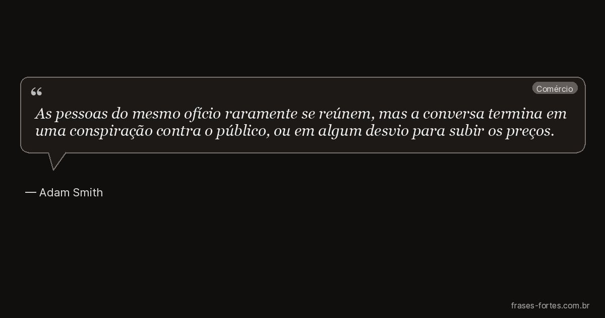 Frase de Adam Smith