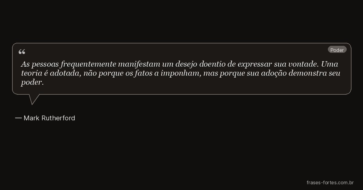 Frase de Mark Rutherford