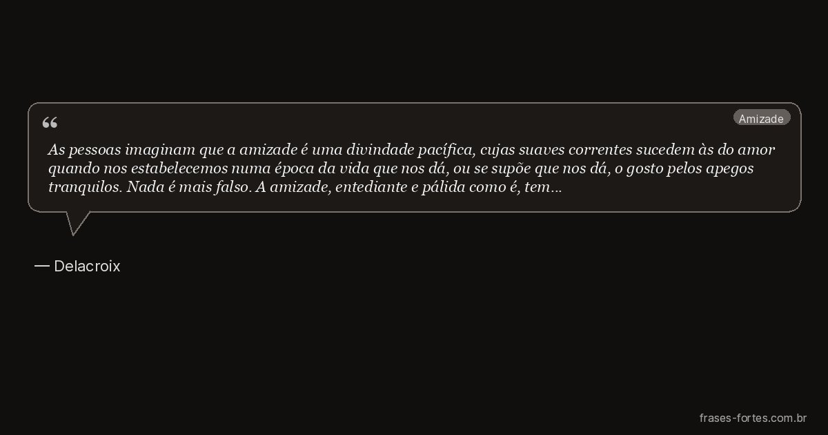 Frase de Delacroix