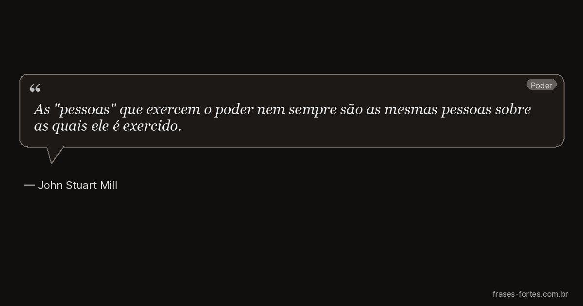 Frase de John Stuart Mill