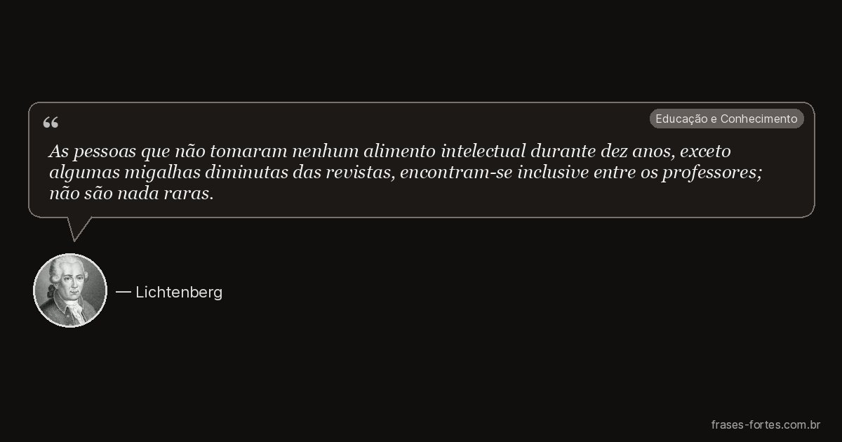 Frase de Lichtenberg