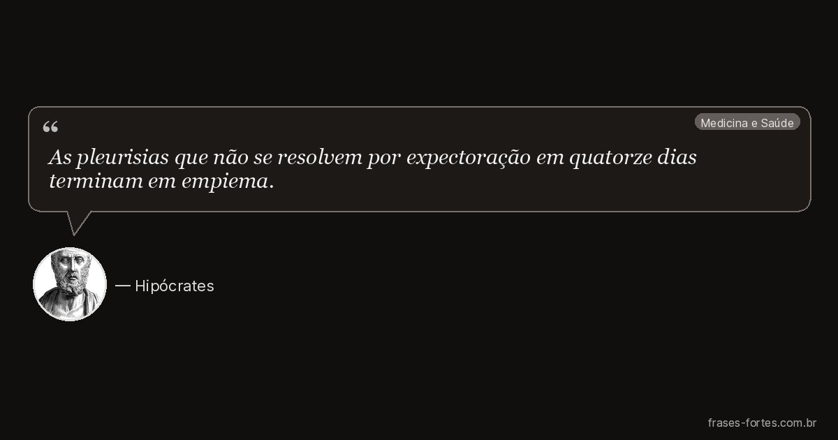 Frase de Hipócrates