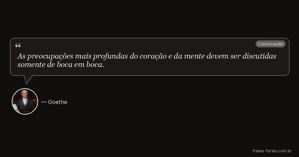 Frase de Goethe